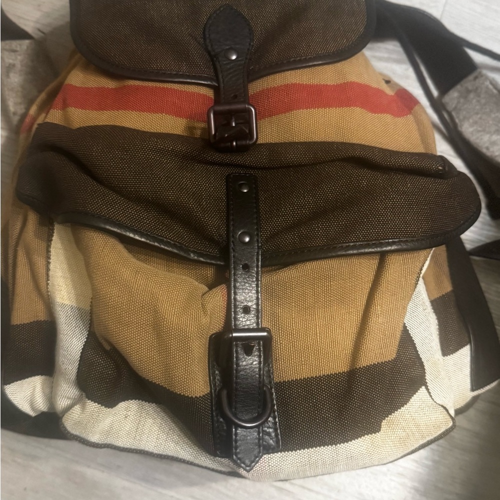 Burberry Multicolor Striped Men's Backpack